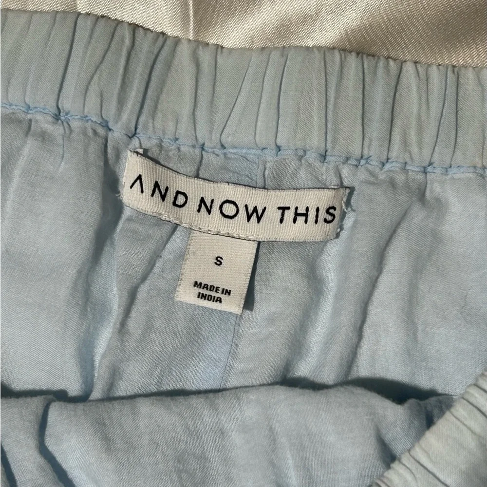 Elegant Light Blue Women's Skater Skirt - Picture 2 of 5